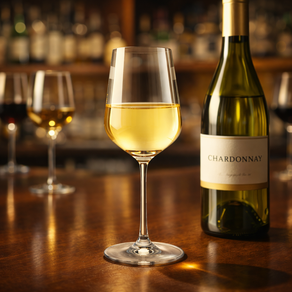 Lucaris Hong Kong Hip Chardonnay Wine Glass – 14.5 oz Titanium Crystal White Wine Glass, 24/Case