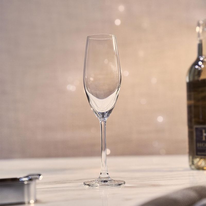Ocean Glass Sante Sheer Rim Champagne Flute – 7.25 oz, 6/Case