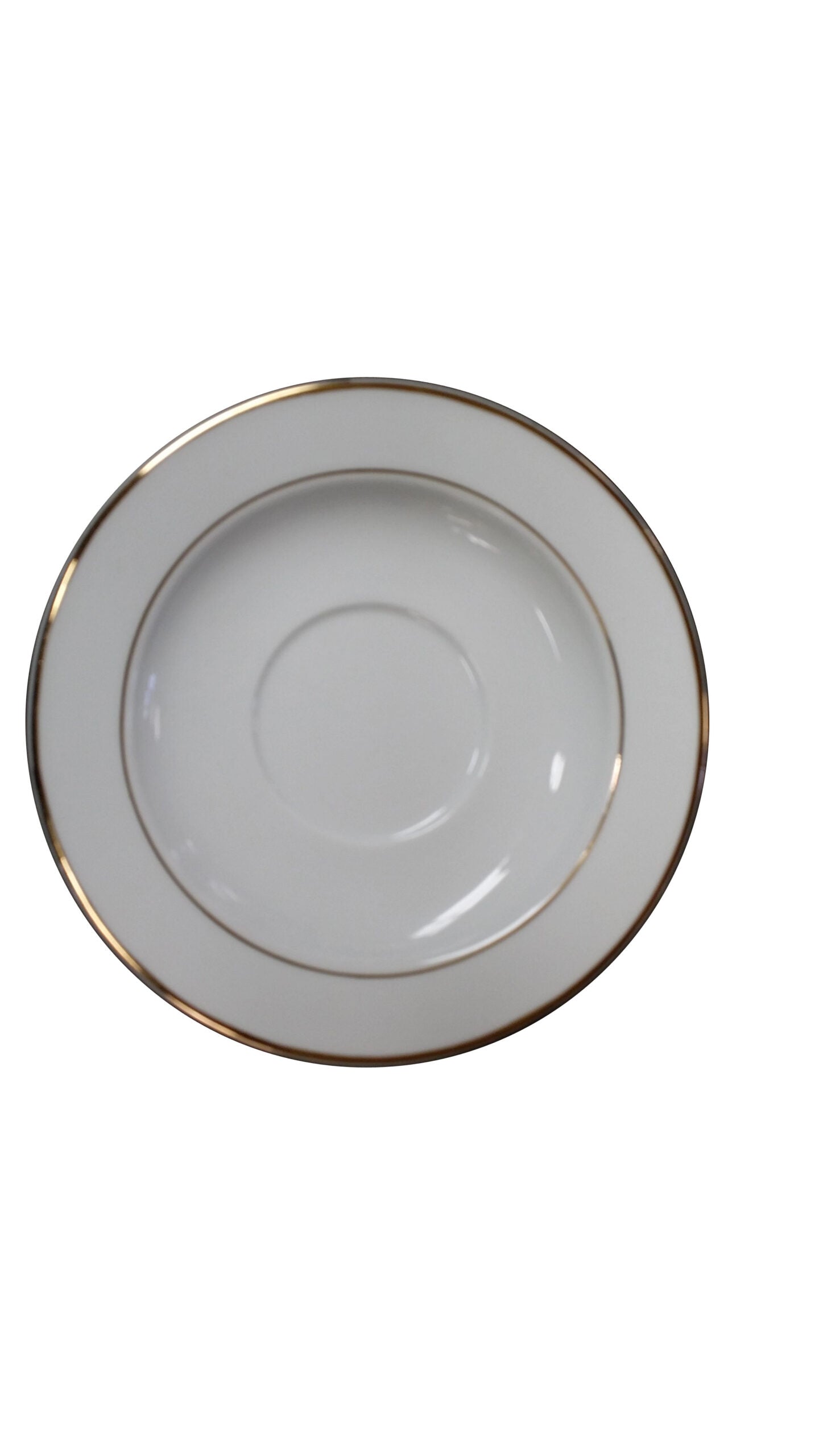 MCIC Premier 6" Saucer with Gold Line, 6/Case image 0