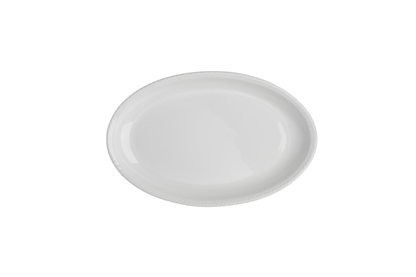 Specialty Plates 14 inch Tufted Edge Oval Plate image 0
