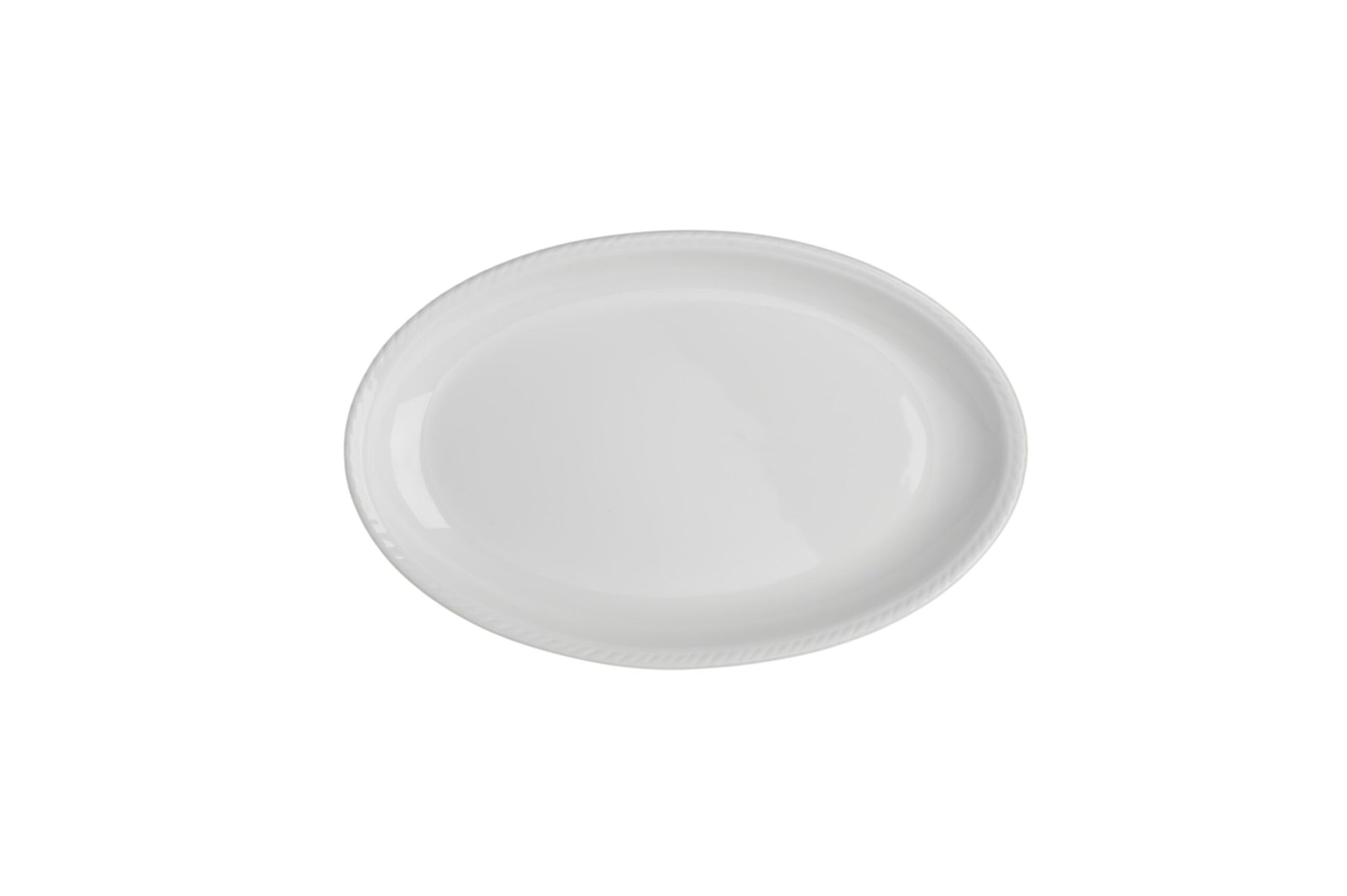 Specialty Plates 14 inch Tufted Edge Oval Plate image 0