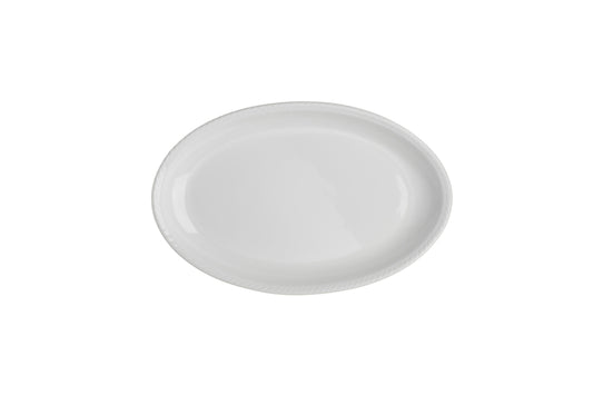 Specialty Plates 14 inch Tufted Edge Oval Plate image 0