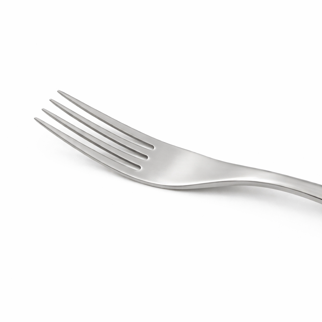 Studio William Olive Mirror Table Fork – 8.3" 18/10 Stainless Steel, 4.5mm Gauge, Commercial Flatware, 12/Case
