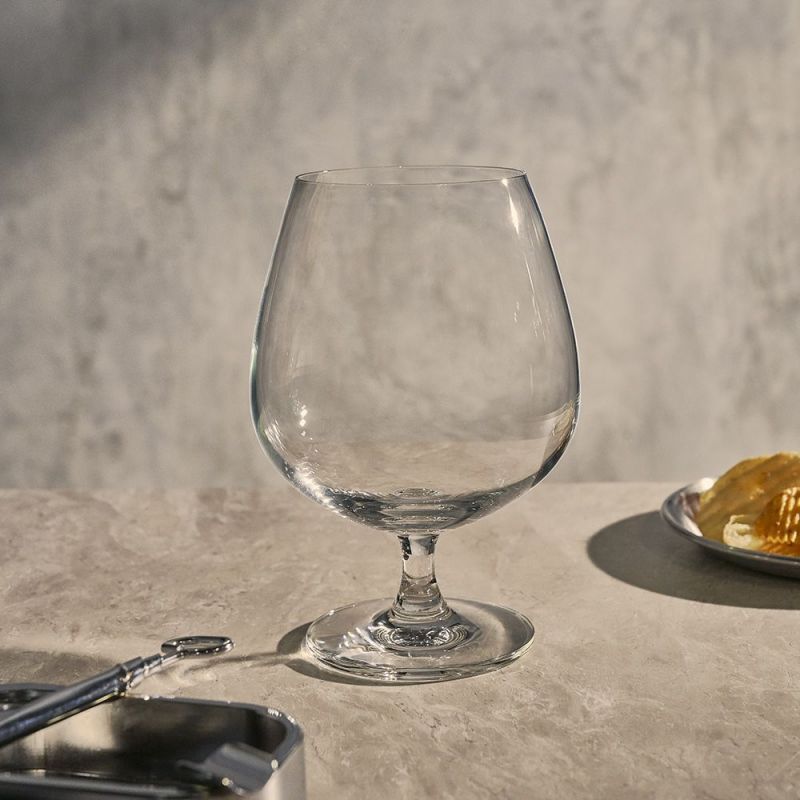 Ocean Glass Madison Sheer Rim Cognac Glass – 22 oz, 6/Case