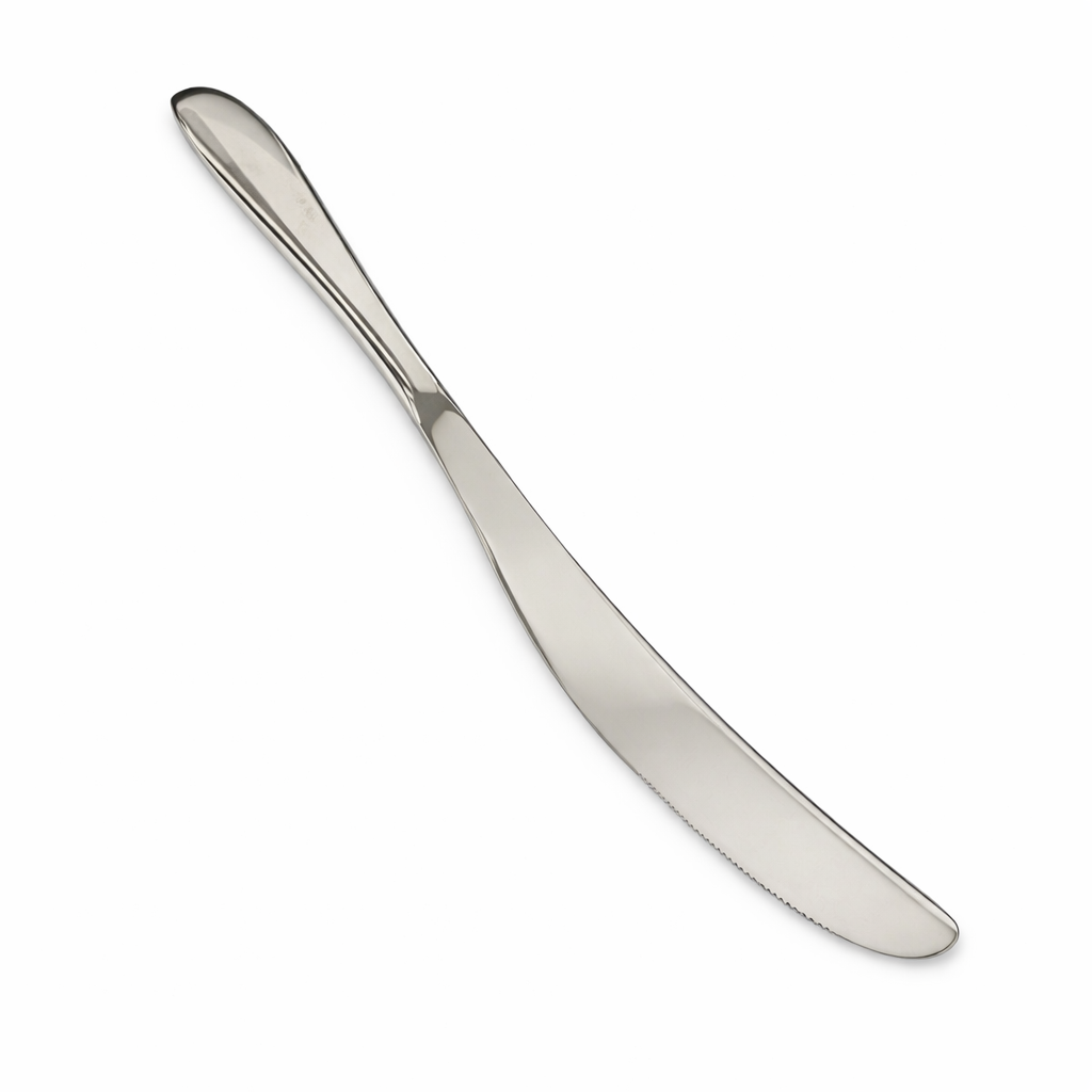 Clearance Studio William Olive Mirror Table Knife – 9.45" 18/10 Stainless Steel, 4.5mm Gauge, Commercial Flatware, 12/Case