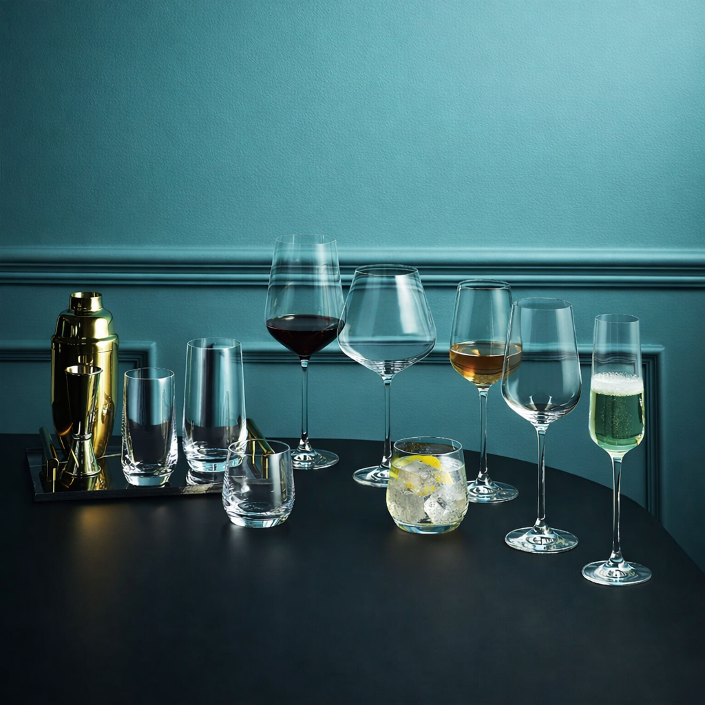 Lucaris Hong Kong Hip Chardonnay Wine Glass – 14.5 oz Titanium Crystal White Wine Glass, 24/Case