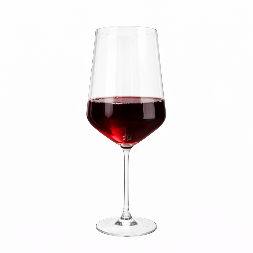 Lucaris Hong Kong Hip Bordeaux Wine Glass – 26 oz Titanium Crystal Red Wine Glass, 6/Case