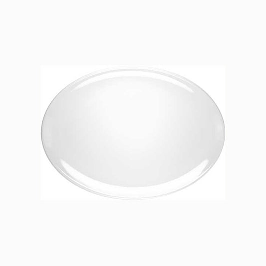 MCIC White Melamine 14 inch Oval Tray, 6/Case image 0