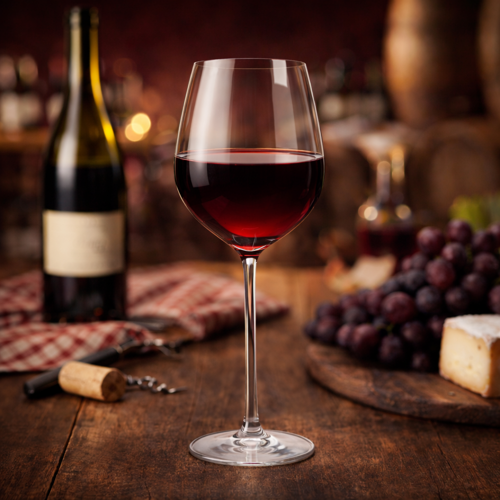 Lucaris Shanghai Soul Burgundy Wine Glass – 22.5 oz Titanium Crystal Red Wine Glass, 6/Case