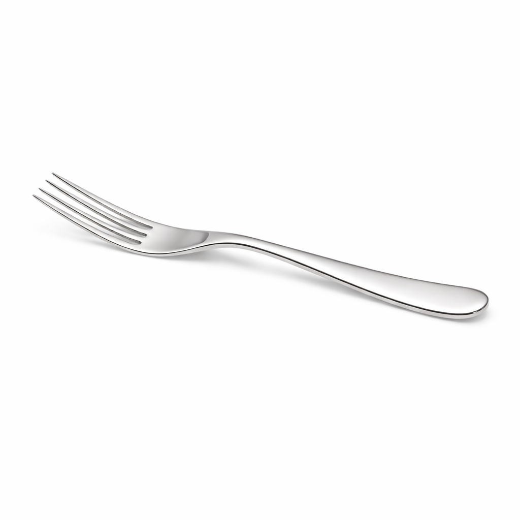 Studio William Olive Mirror Table Fork – 8.3" 18/10 Stainless Steel, 4.5mm Gauge, Commercial Flatware, 12/Case