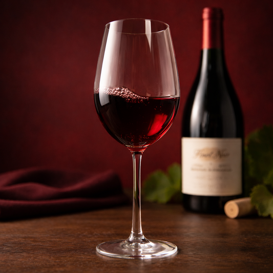 Lucaris Shanghai Soul Beaujolais Wine Glass – 17.4 oz Titanium Crystal Light Red Wine Glass, 6/Case