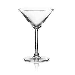 Roya Martini Glasss, 8 oz., 6.5"H, stem, lead-free, titanium crystal, clear, Sip, Roya (24 per case) image 0