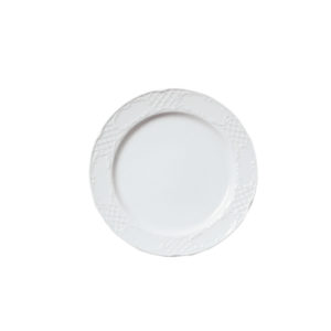 Augusta Porvasal Dessert Plate, 7.9" dia., round, bright white, porcelin image 0