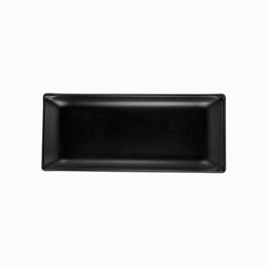 Black Melamine 8.5 inch Rectangle Tray, 6/Case image 0
