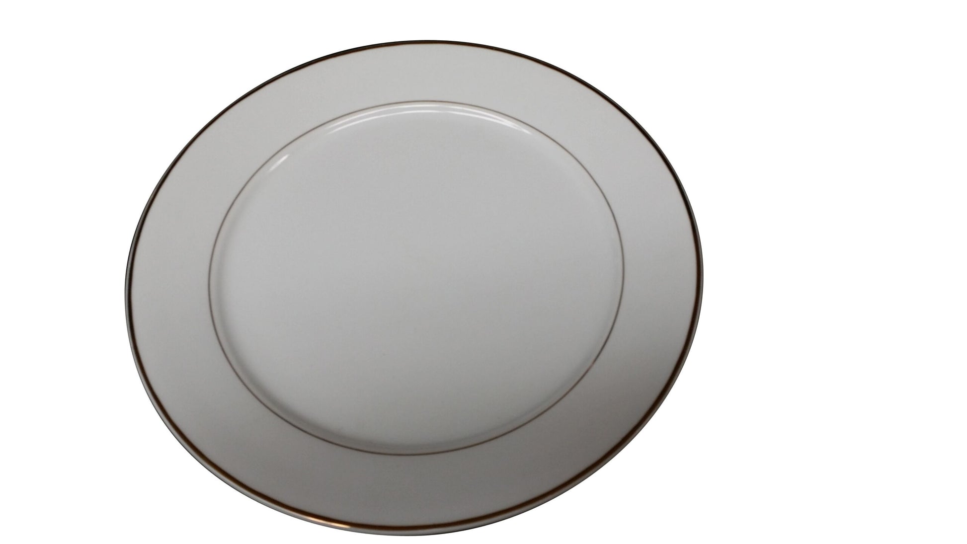 MCIC Premier 10.5" Round Plate with Gold Line, 6/Case image 0