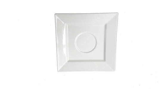 MCIC Fine Lines 5.5 inch Square Saucer for 8.5oz Cup, 6/Case image 0