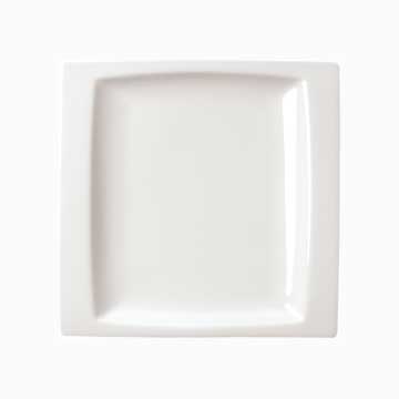 Porvasal Gondola Tray, 7.1" x 7.1", square, bright white, porcelain, 6/Case image 0