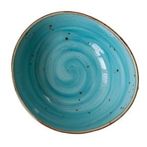 Organic 8.5" Teal Deep Plate image 0