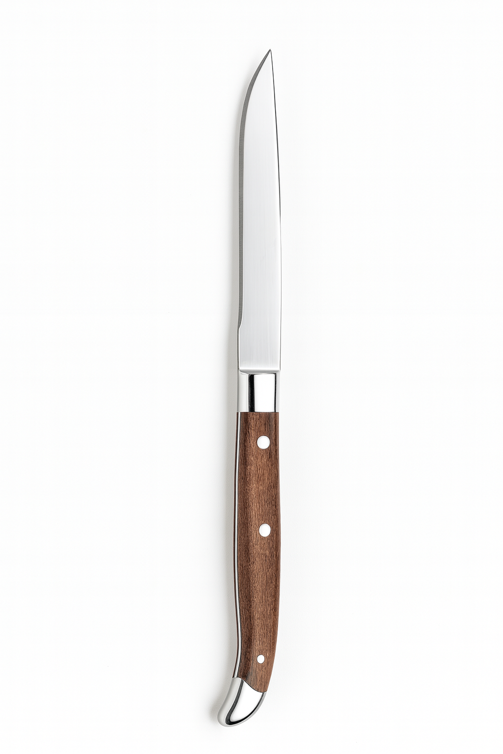 MCIC Alps 11.3" Stainless Steel Steak Knife with Wood-Look Handle, 12/Case