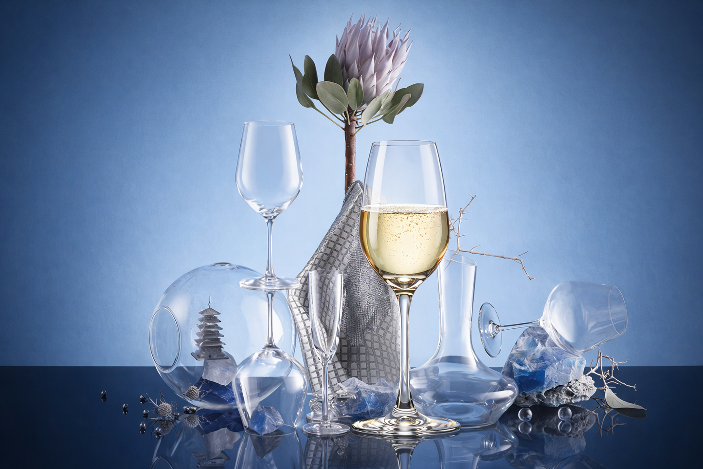 Lucaris Tokyo Temptation Riesling Glass – 8.5oz Titanium Crystal Wine Glass, 7.4" Height, 6/Case