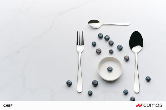 Comas Chef 18/10 Stainless Steel Dessert Fork – 7.1" Commercial Restaurant Flatware, 12/case