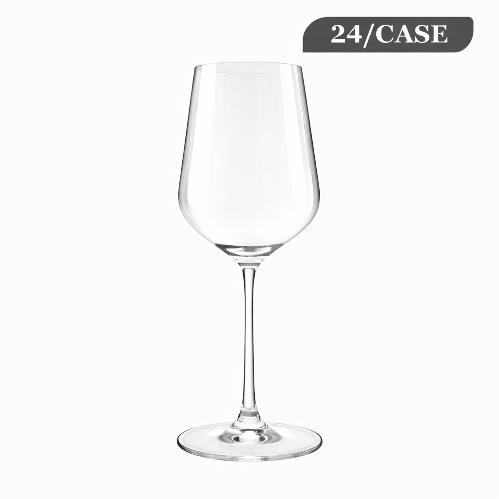 Lucaris Hong Kong Hip Chardonnay Wine Glass – 14.5 oz Titanium Crystal White Wine Glass, 24/Case