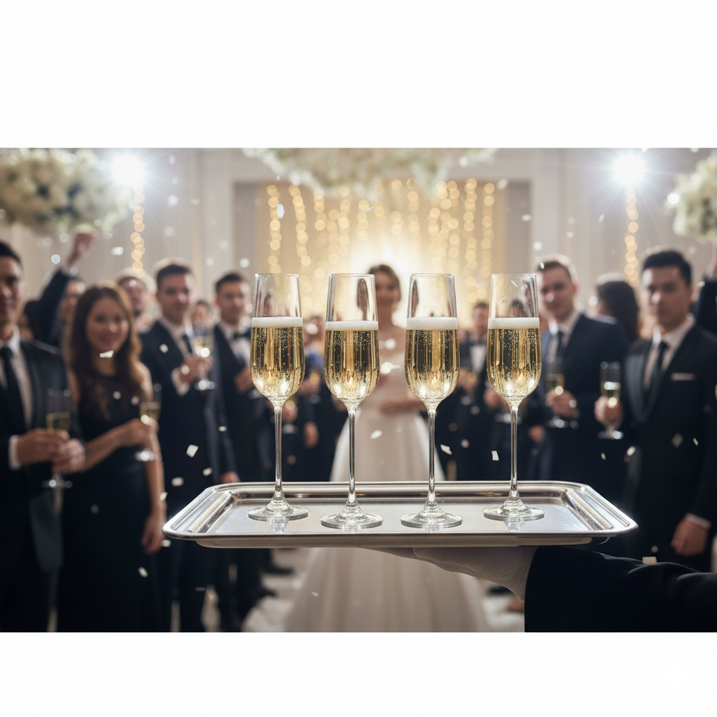 Lucaris Hong Kong Hip 9.1 oz. Titanium Crystal Champagne Flute, 6/Case