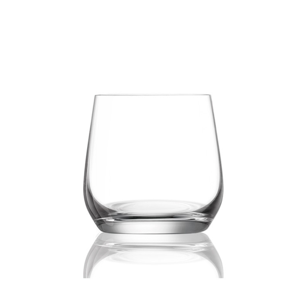 Lucaris Hong Kong Hip Double Rocks Glass – Titanium Crystal, 12.5 oz, 24/Case