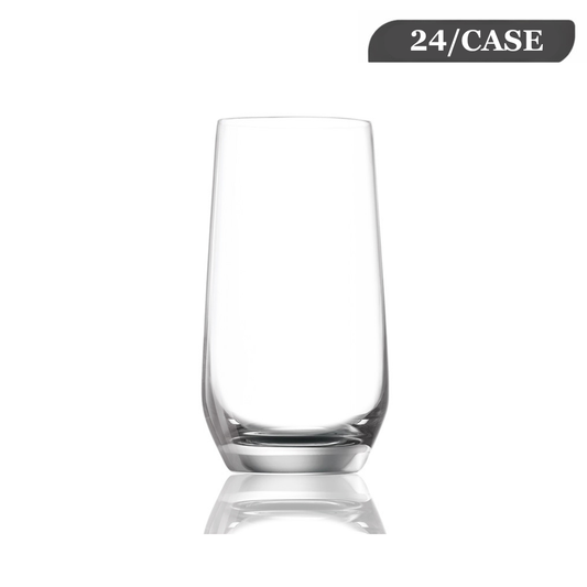 Lucaris Hong Kong Hip Long Drink Glass – Titanium Crystal, 15.5 oz, 24/Case