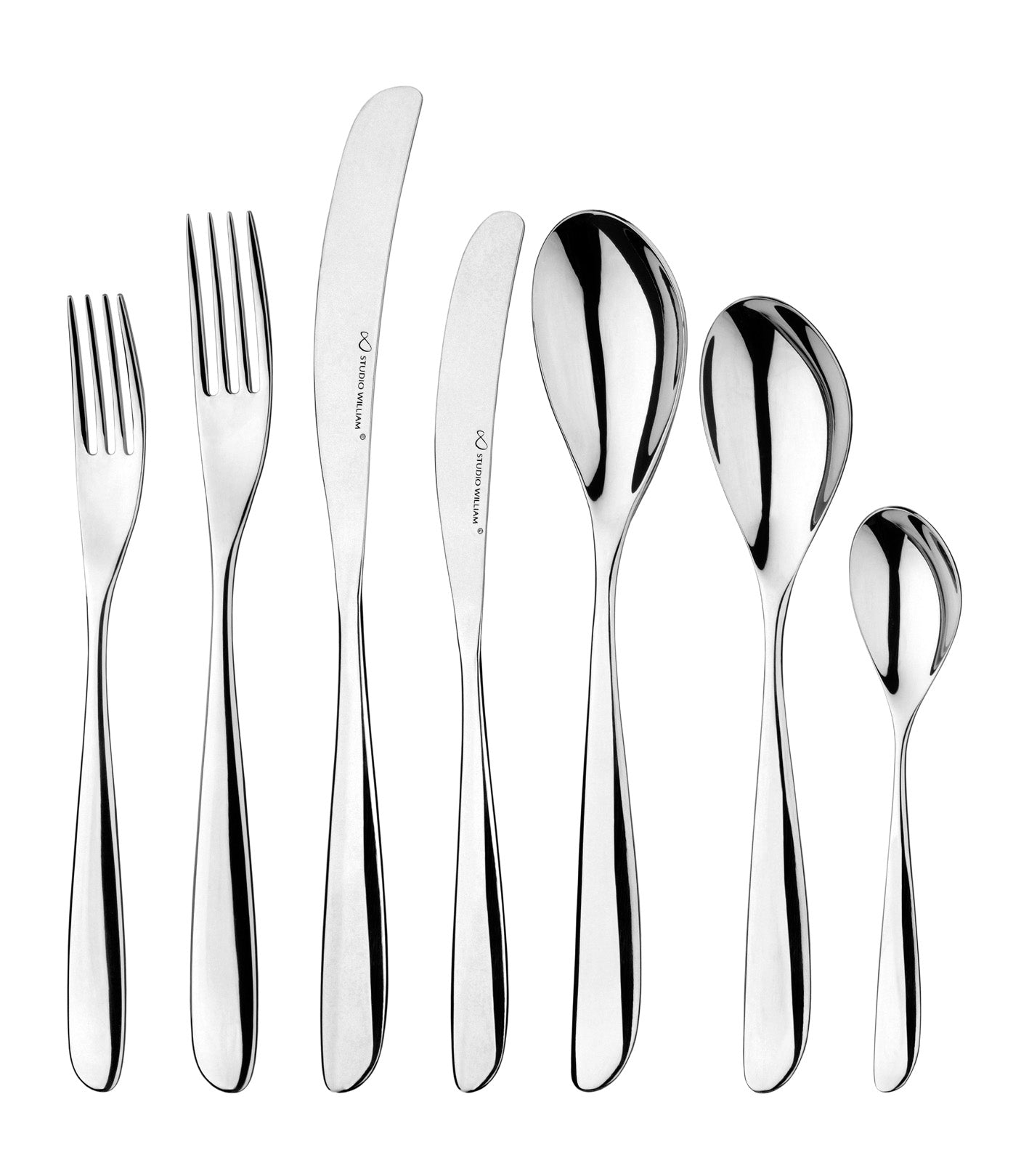 Clearance Studio William Olive Mirror Dessert Spoon – 7.4