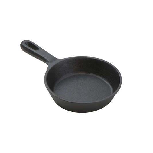 American Metalcraft CIS51 5" Mini Pre-Seasoned Cast Iron Fry Pan with Handle, 8.5 oz.