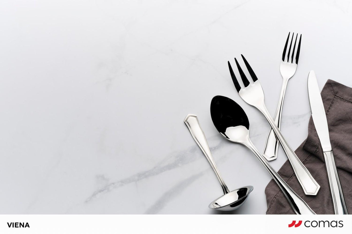 Comas Viena 7.9" 18/10 Stainless Steel Dinner Spoon, 12/Case