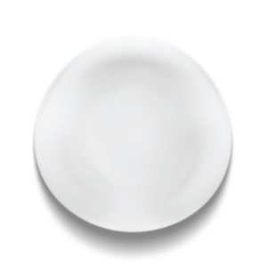 Orbe Porvasal Plate Soia, 10.2" dia., round, bright white, porcelain, Orbe image 0