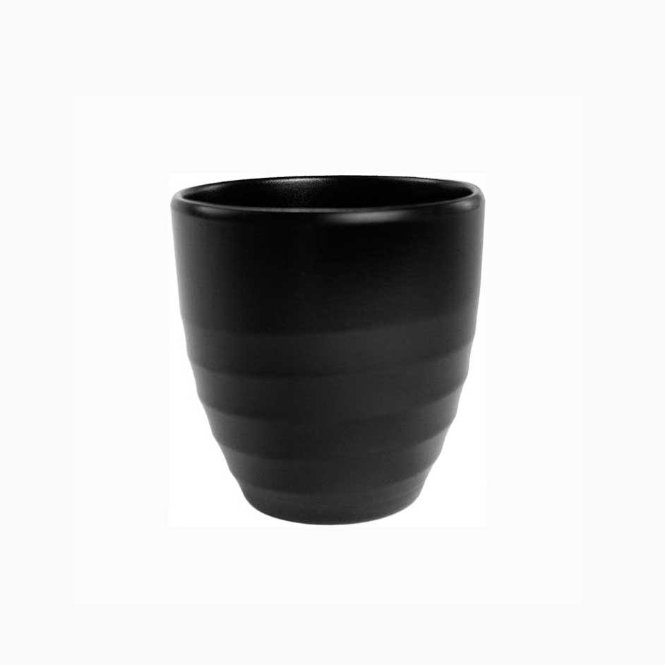 Black Melamine 3 inch Cup, 12/Case image 0