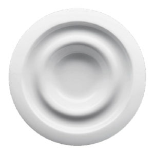 Orbe Porvasal Plate Ona, 10.5" dia., round, bright white,porcelin, Orbe image 0