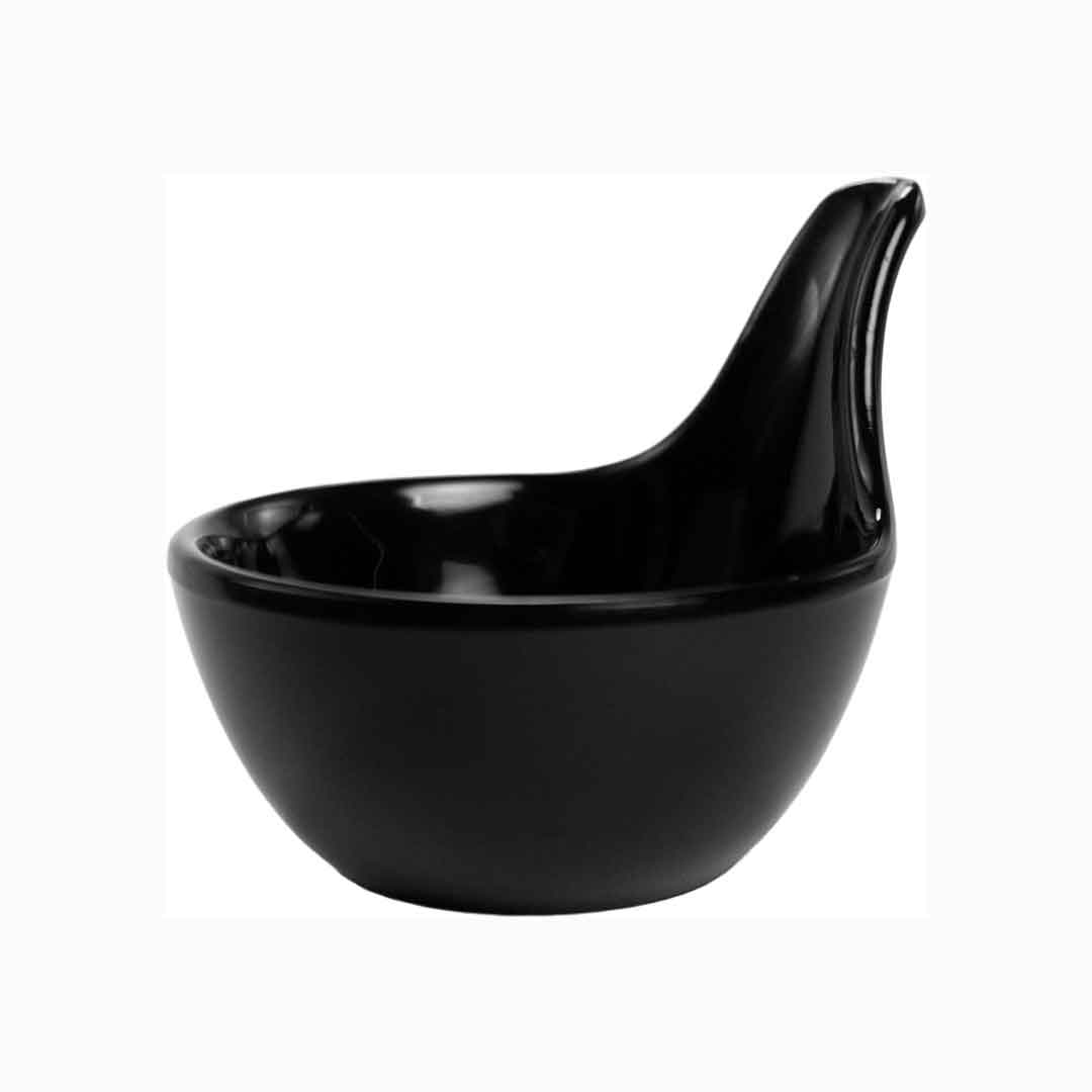 Black Melamine 2.75 inch Spoon, 6/Case image 0