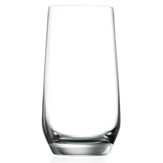 Lucaris Hong Kong Hip Long Drink Glass – Titanium Crystal, 15.5 oz, 6/Case