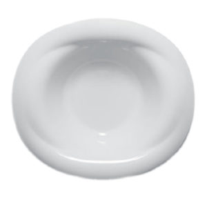 Porvasal Orbe Plate Montera, 10.6", oval,bright white,porcelin, image 0