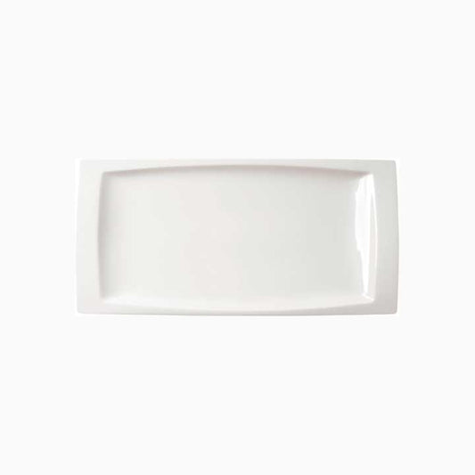 Gondola Porvasal Tray, 14" x 7", rectangle, bright white, porcelain image 0