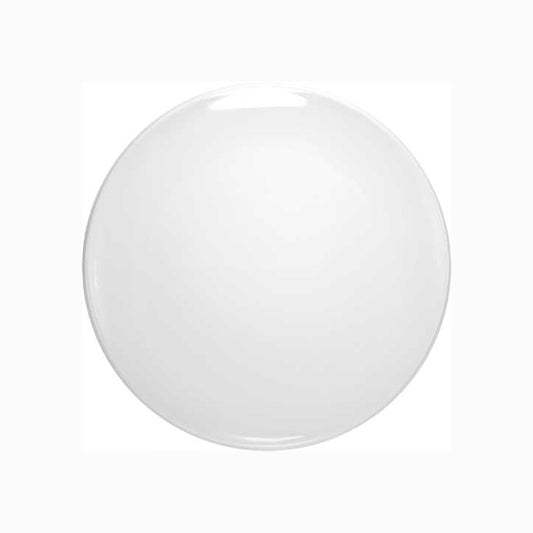 White Melamine 12" Round Coupe Plate image 0