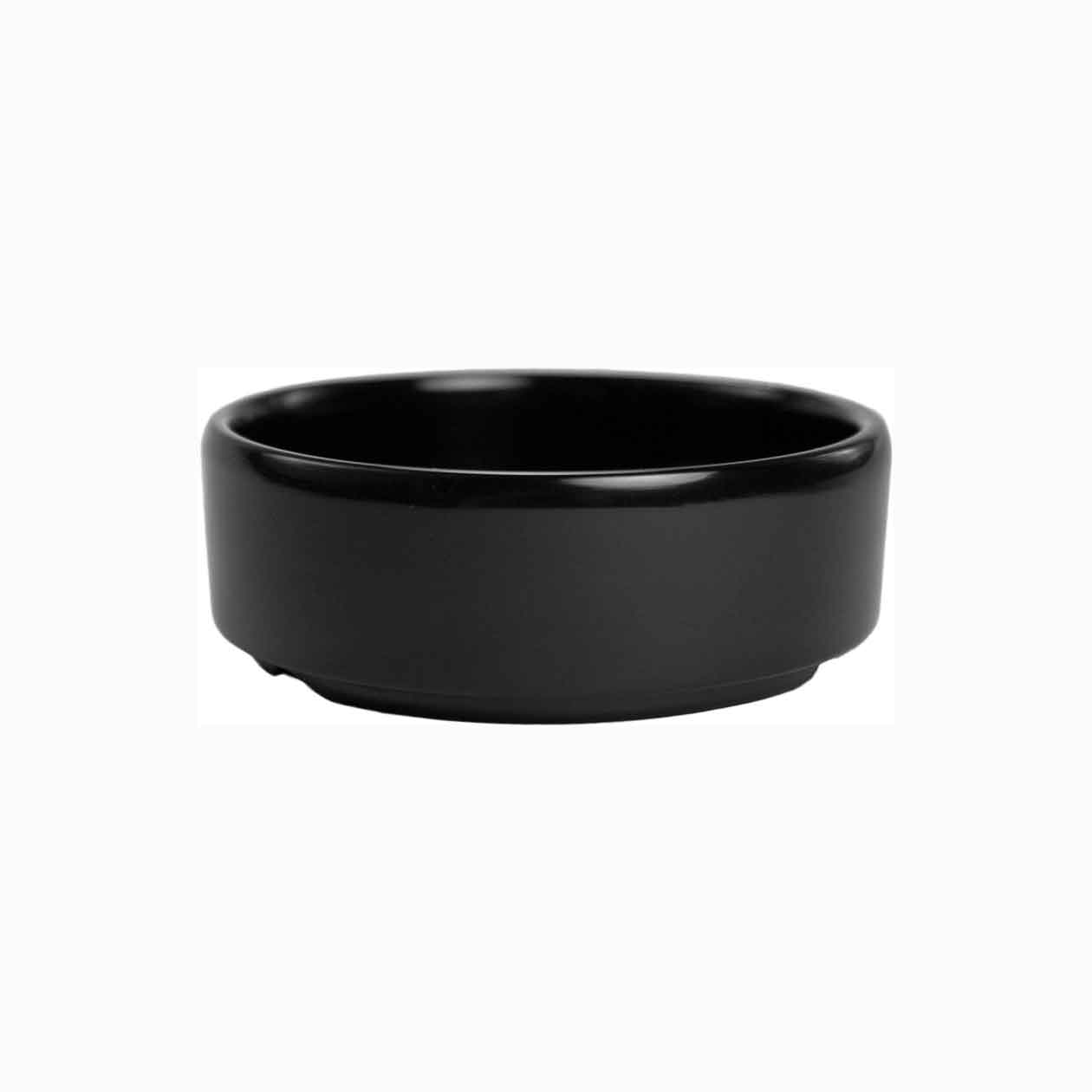 MCIC Black Melamine 2.75 inch Round Tray, 12/Case image 0