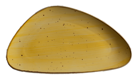 Organic 13" Yellow Triangle Plate image 0