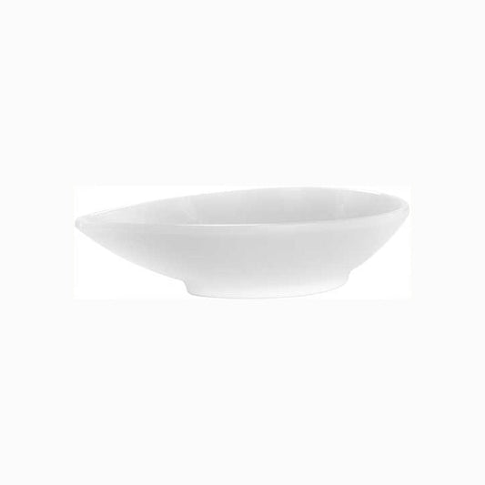 White Melamine 8 inch Tear Drop bowls image 0