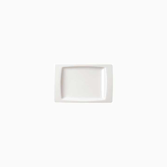 Gondola Porvasal Tray, 5.1" x 2.6", rectangle, bright white, porcelain image 0