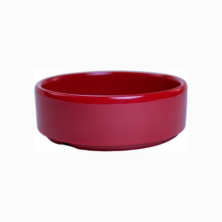 MCIC Red Melamine 2.75 inch Round Tray, 12/Case image 0