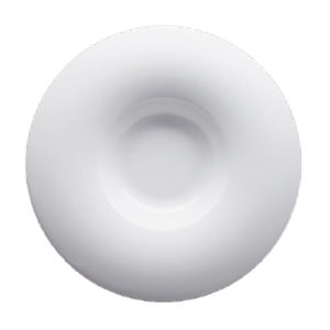 Porvasal Orbe Plate Aro, 10.5" dia., round, bright white, porcelain,, 6/Case image 0