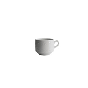 Augusta Porvasal Moka Cup, 3.4oz, bright white, porcelin image 0