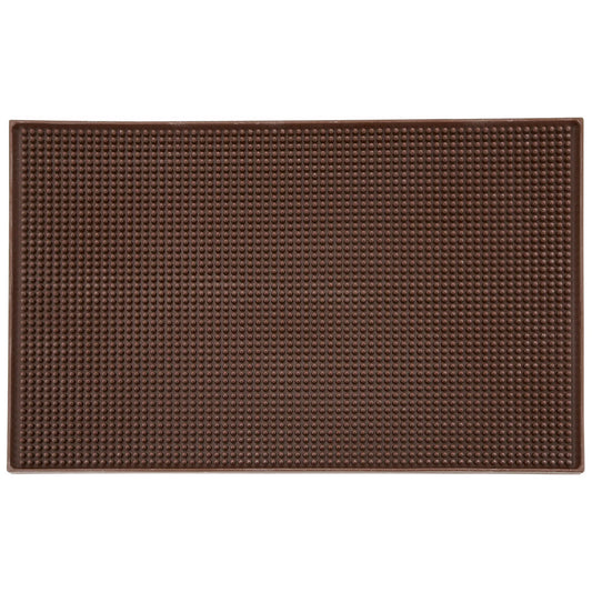 Winco Bar Service Mat, 18" x 12" - Brown