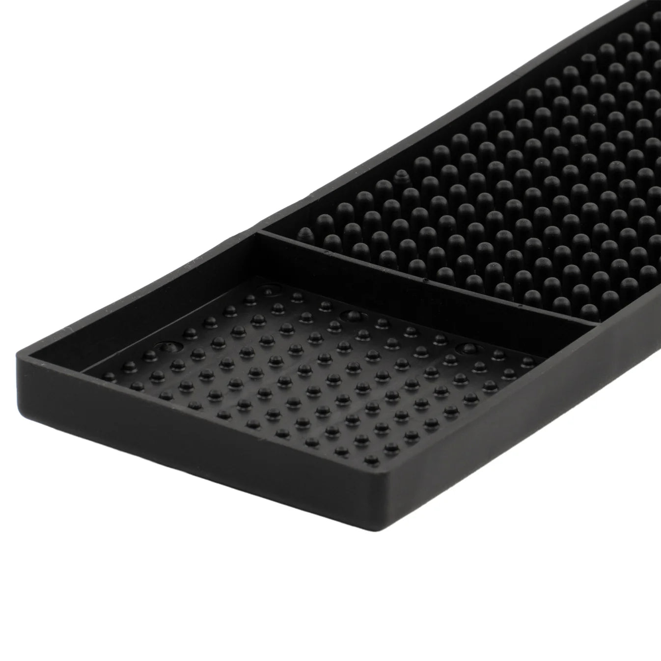 Winco Bar Rail Spill Mat, 27" x 3-1/4" - Black