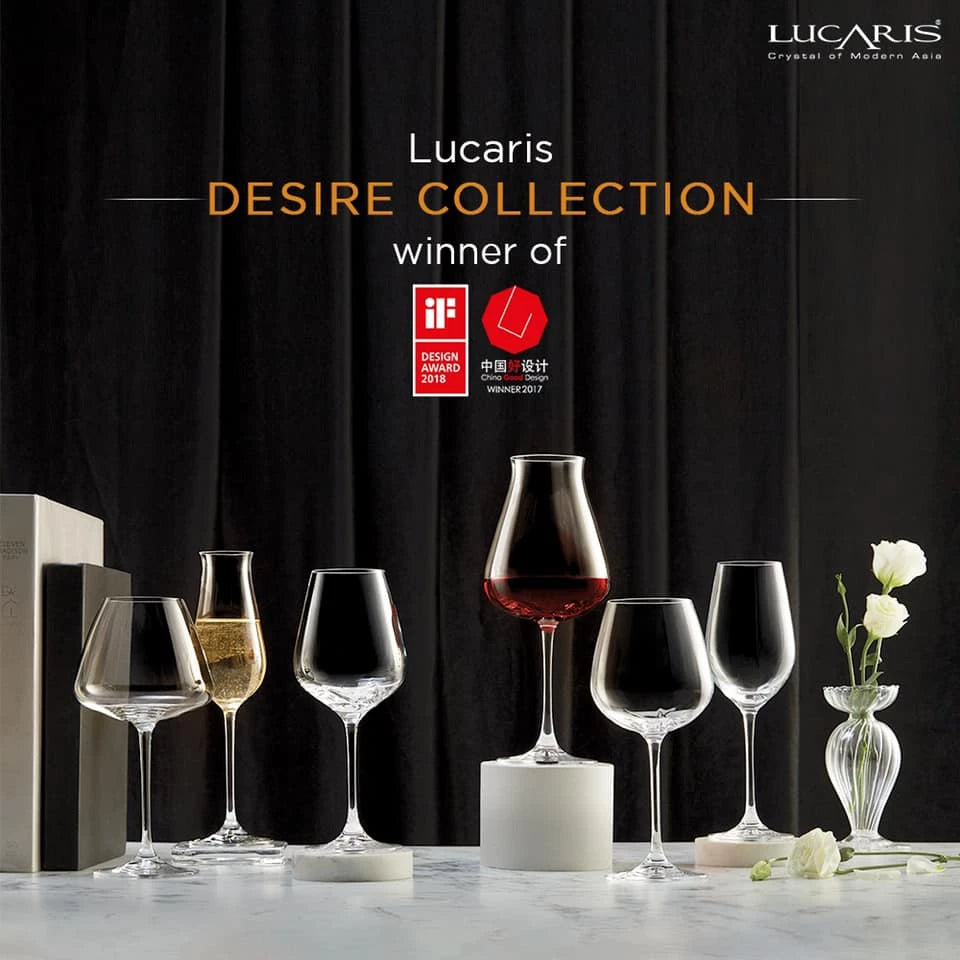 Lucaris Desire Sparkling Wine Glass – Titanium Crystal, 9 oz, 24/Case